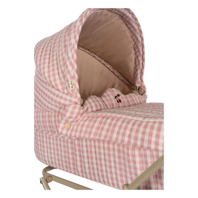 Puppenwagen Vichy | Rosa