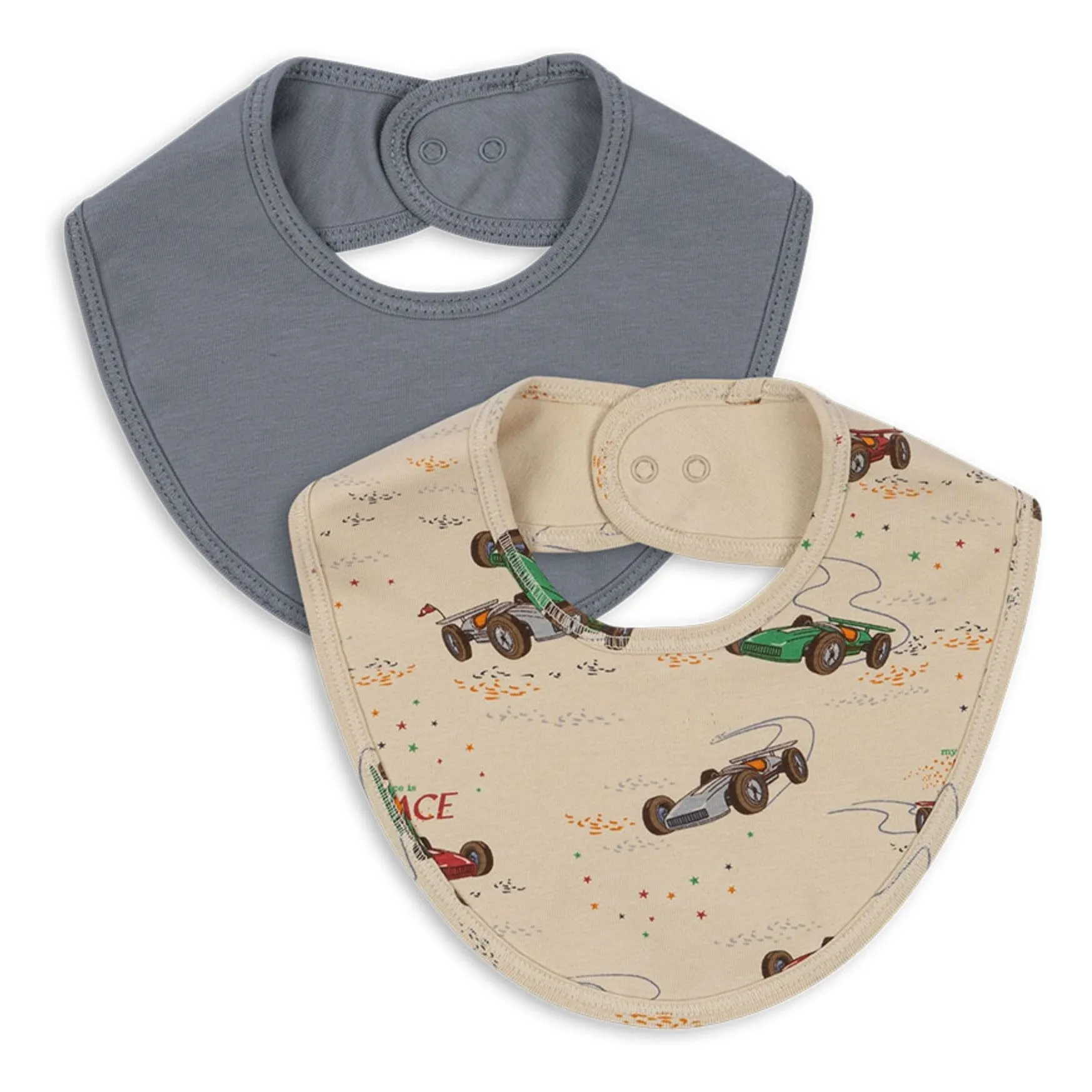 Konges Sløjd Blue Grand Prix Bandana Bibs - Set Of 2