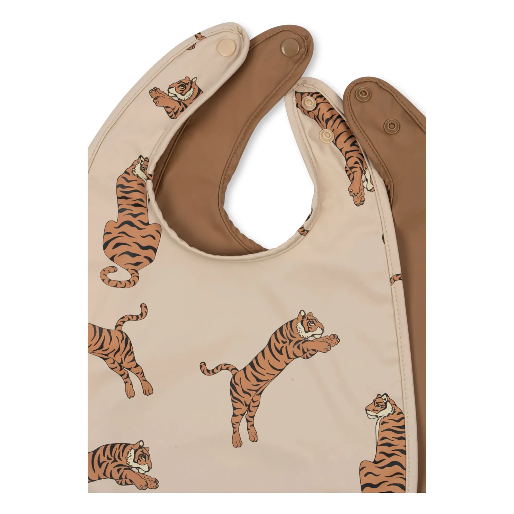 Konges Sløjd - Bavoirs Tigre - Set de 2 (Konges Slojd) - Image 1