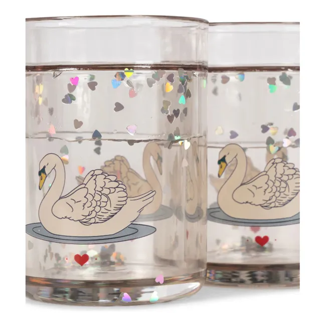 Swan tumblers - Set of 2 | Pink