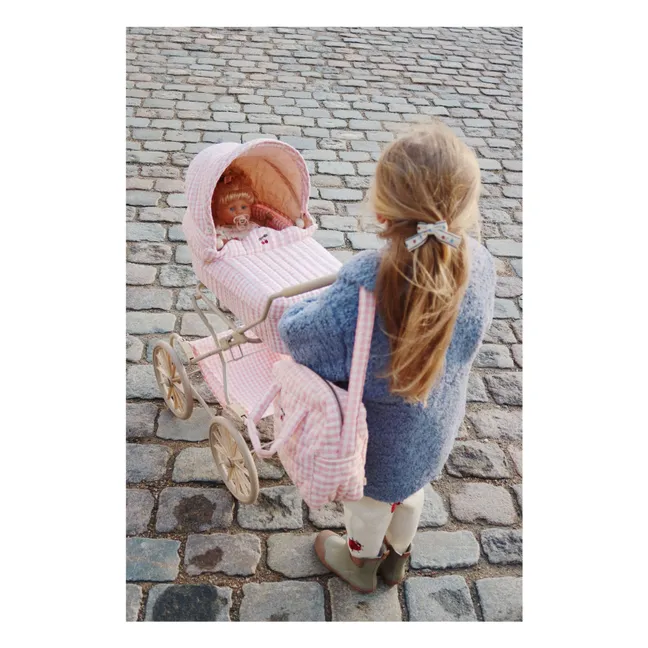 Puppenwagen Vichy | Rosa