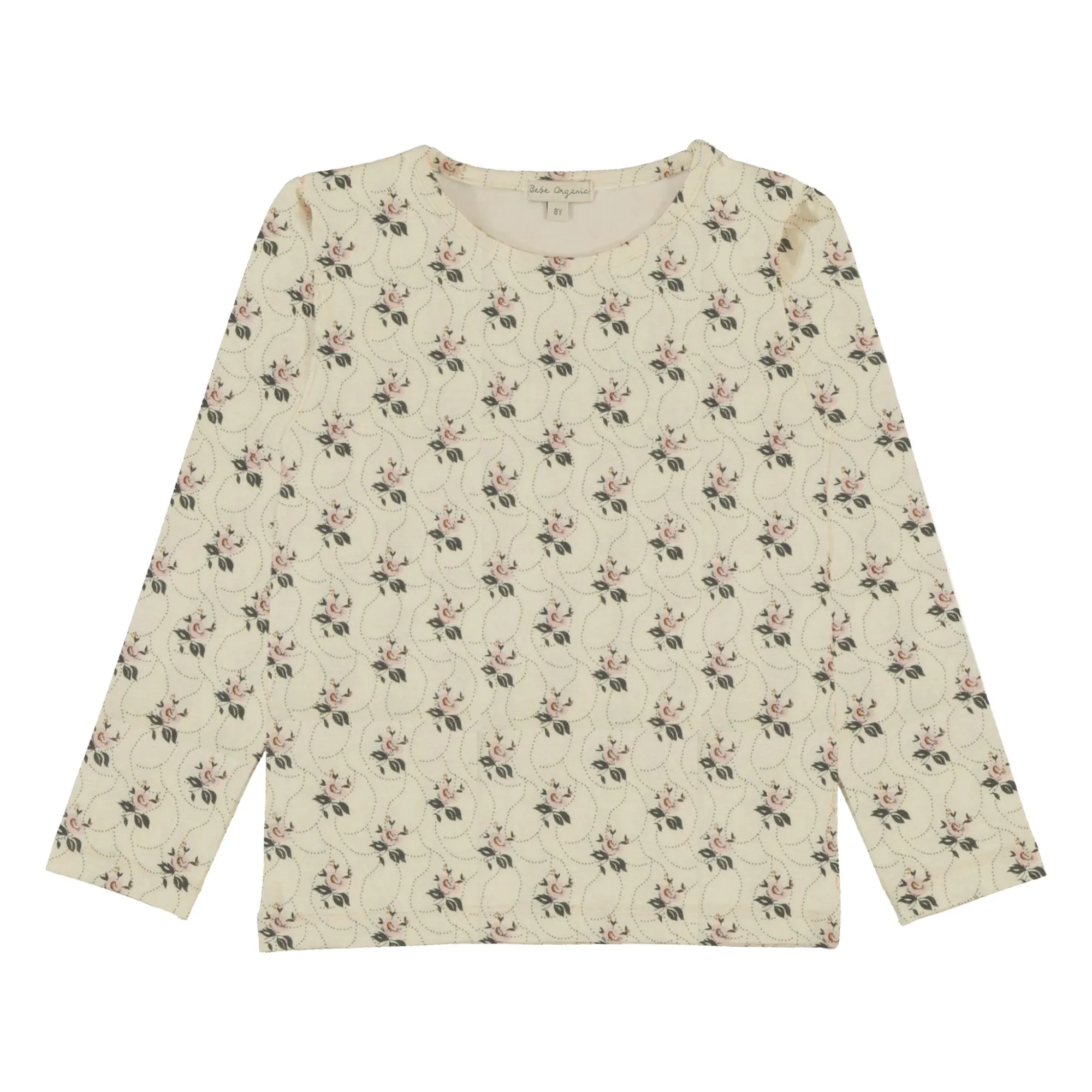 Bebe Organic Ecru Colette Fleurie T-Shirt