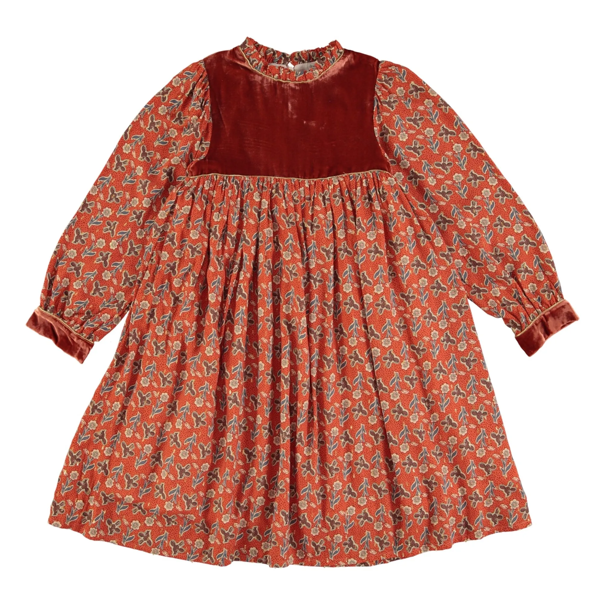 Bebe Organic Red Pearl Fleurie Dress