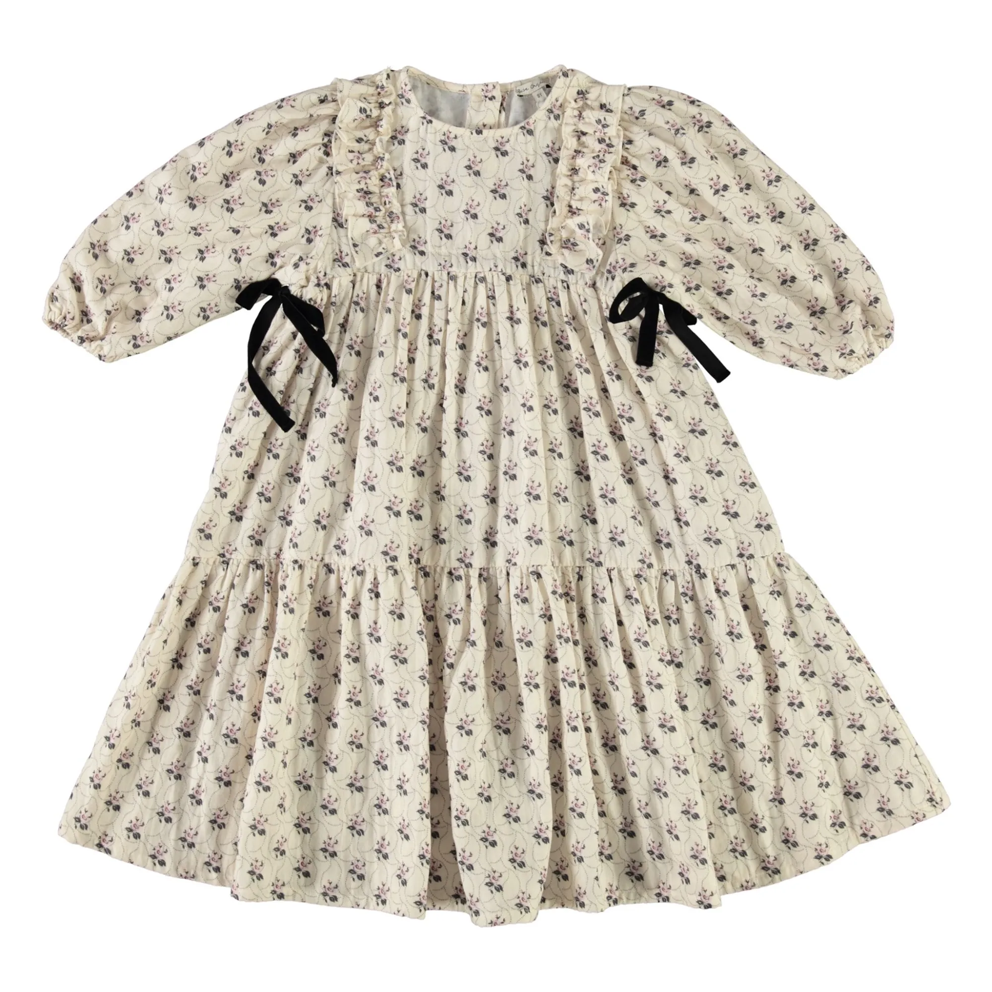 Bebe Organic Ecru Colette Fleurie Dress