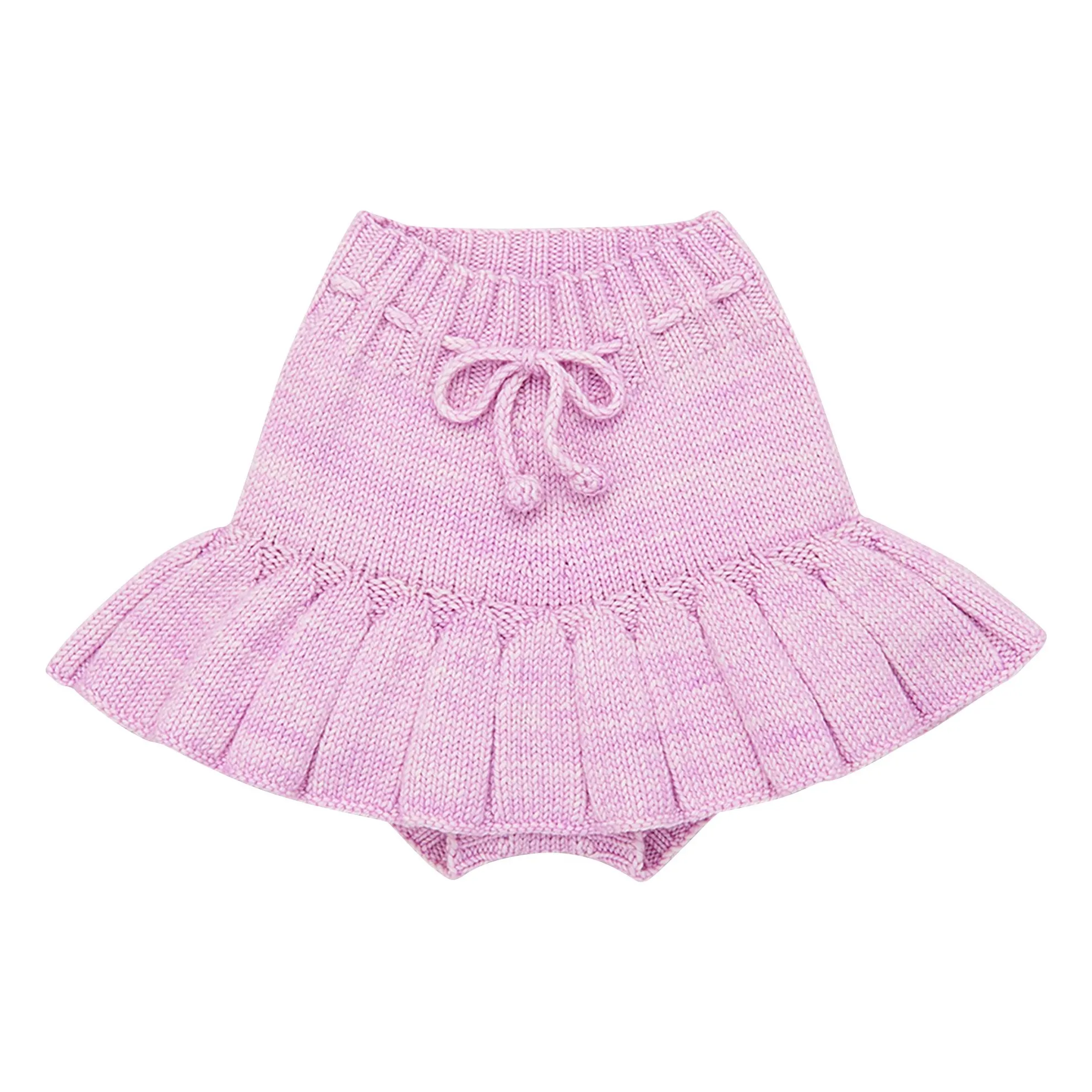 Misha & Puff - Merino Wool Skater Skirt - Pink | Smallable