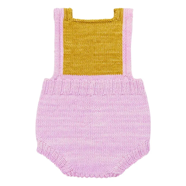 Nova Merino wool romper | Pink