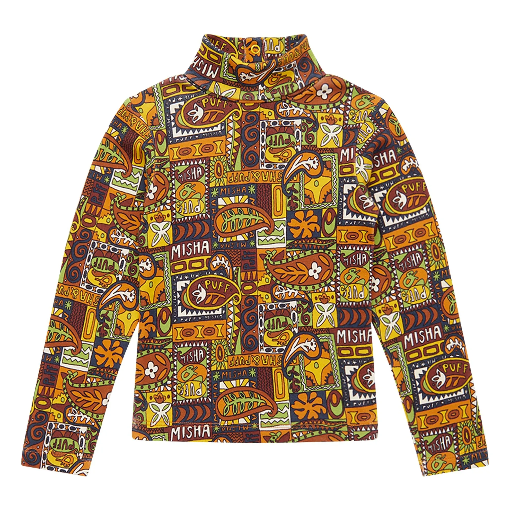 【Noel.】misha&puff FOX GROOVY PAISLEY Misha & Puff - Fox Groovy sweater - Apricot | Smallable
