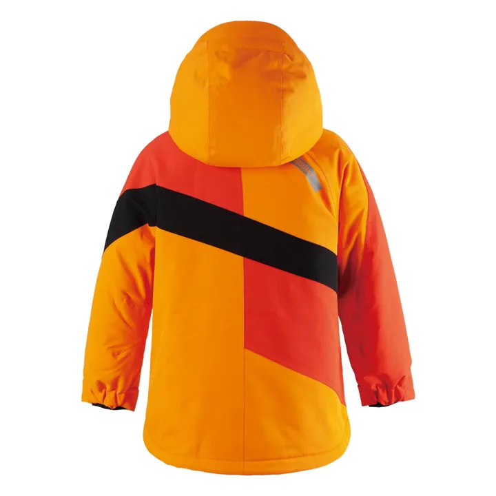 Gosoaky Curious Cat waterproof ski jacket Orange Smallable