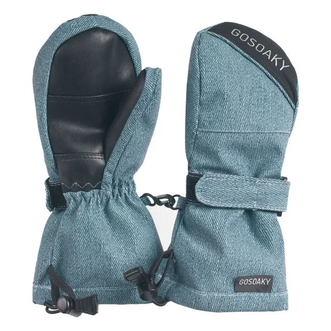 Sheep Shaun ski mittens | Denim