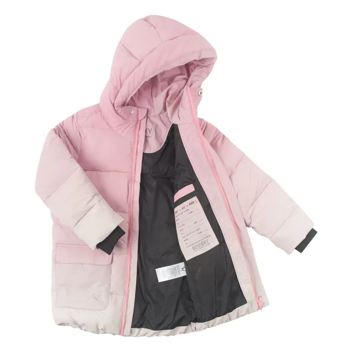 Gosoaky Reflective Tiger waterproof jacket Pale pink Smallable