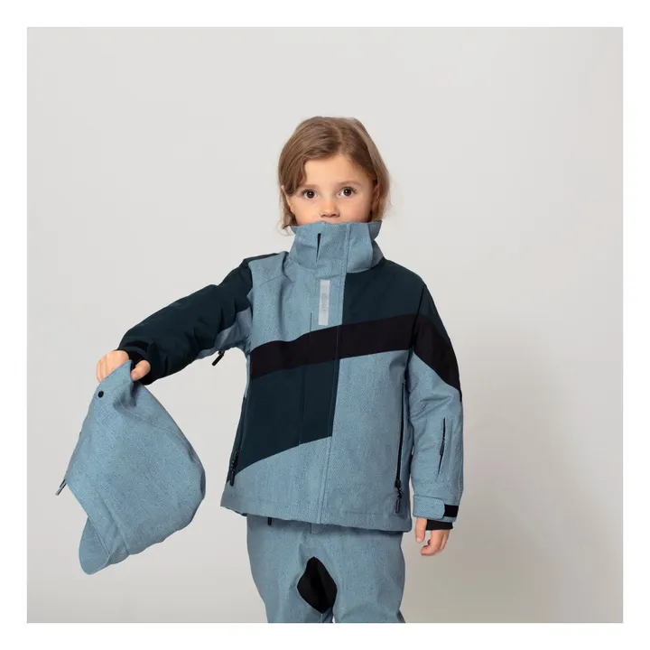 Gosoaky Curious Cat waterproof ski jacket Denim Smallable