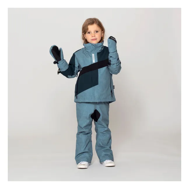 Sheep Shaun ski mittens | Denim