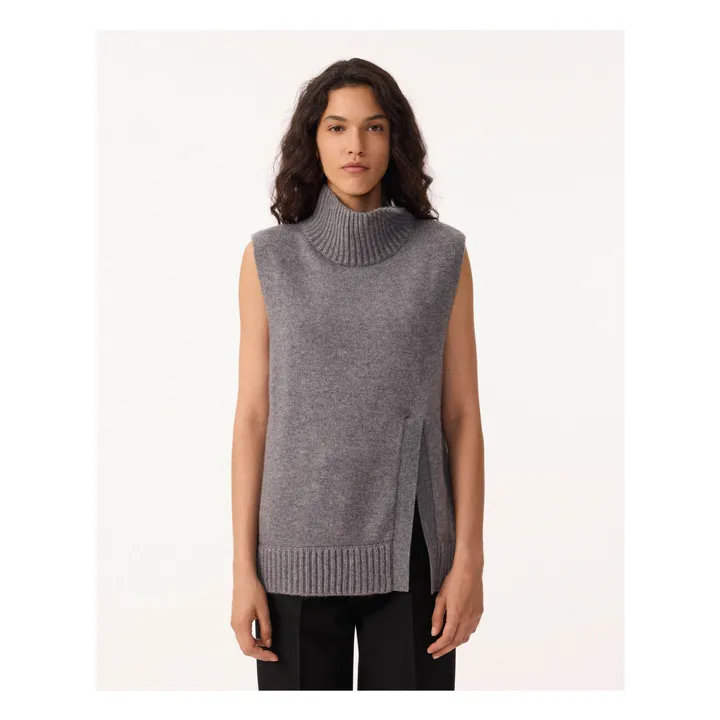 Maglione senza maniche in cashmere Manal | Grigio- Immagine del prodotto n°1