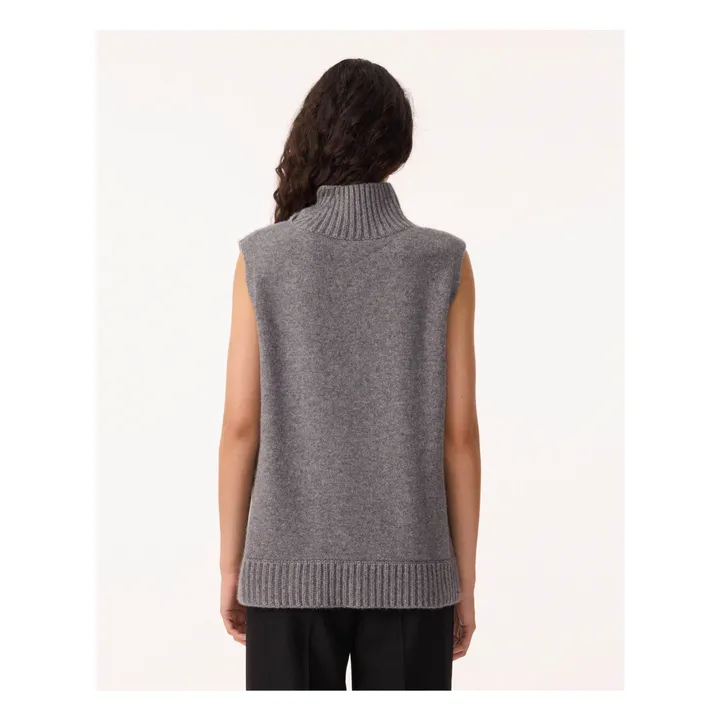 Maglione senza maniche in cashmere Manal | Grigio- Immagine del prodotto n°3