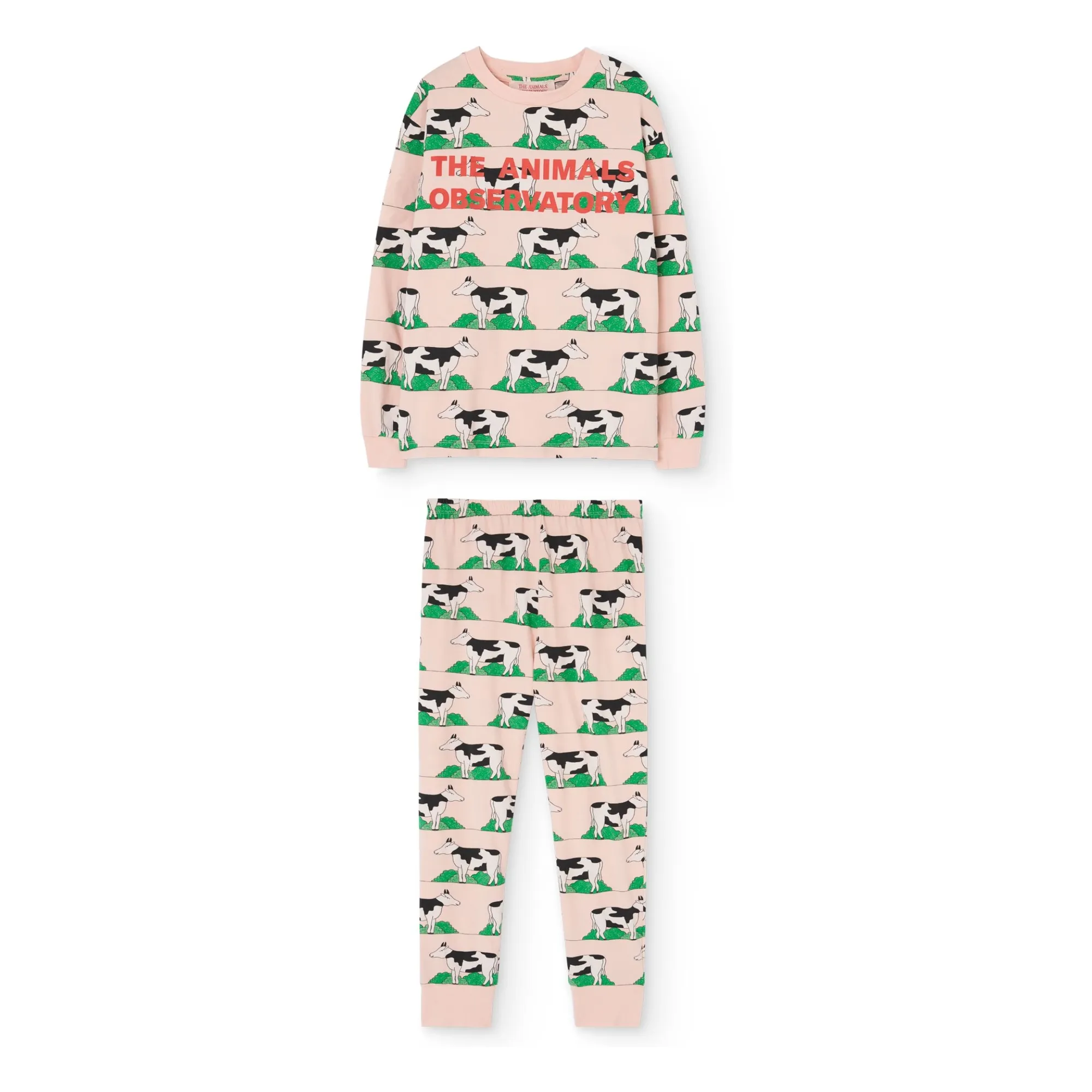 The Animals Observatory Pale Pink Llama Pyjamas