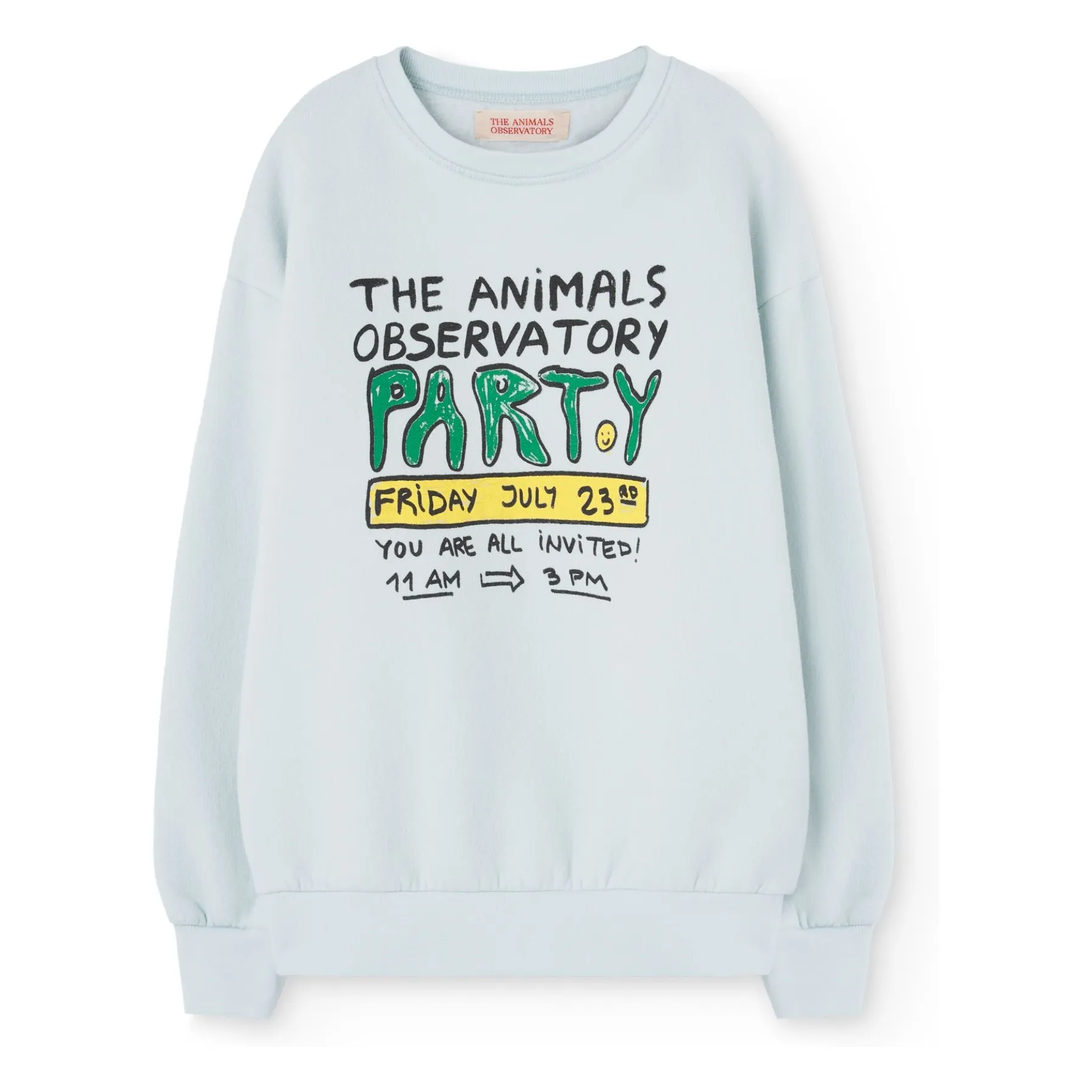The Animals Observatory Light Blue Sweat Bear Party