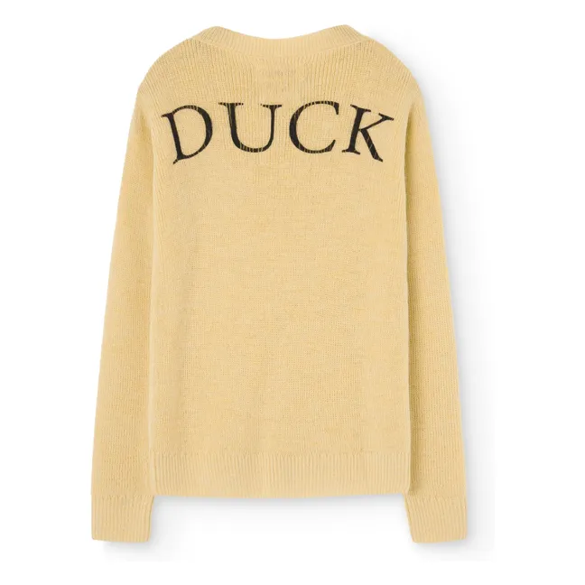 Bull Pullover Wolle | Blasses Gelb