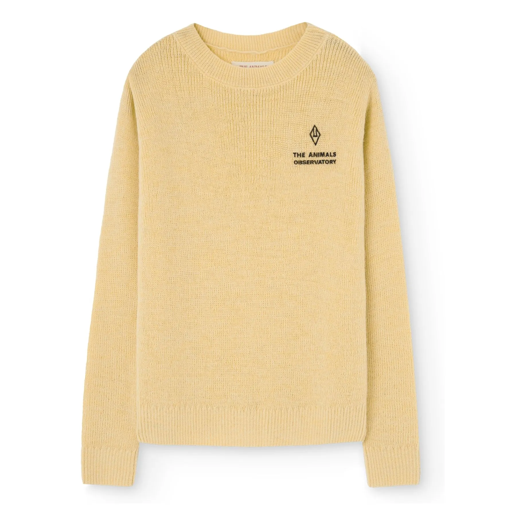 The Animals Observatory Pale Yellow Bull Wool Sweater
