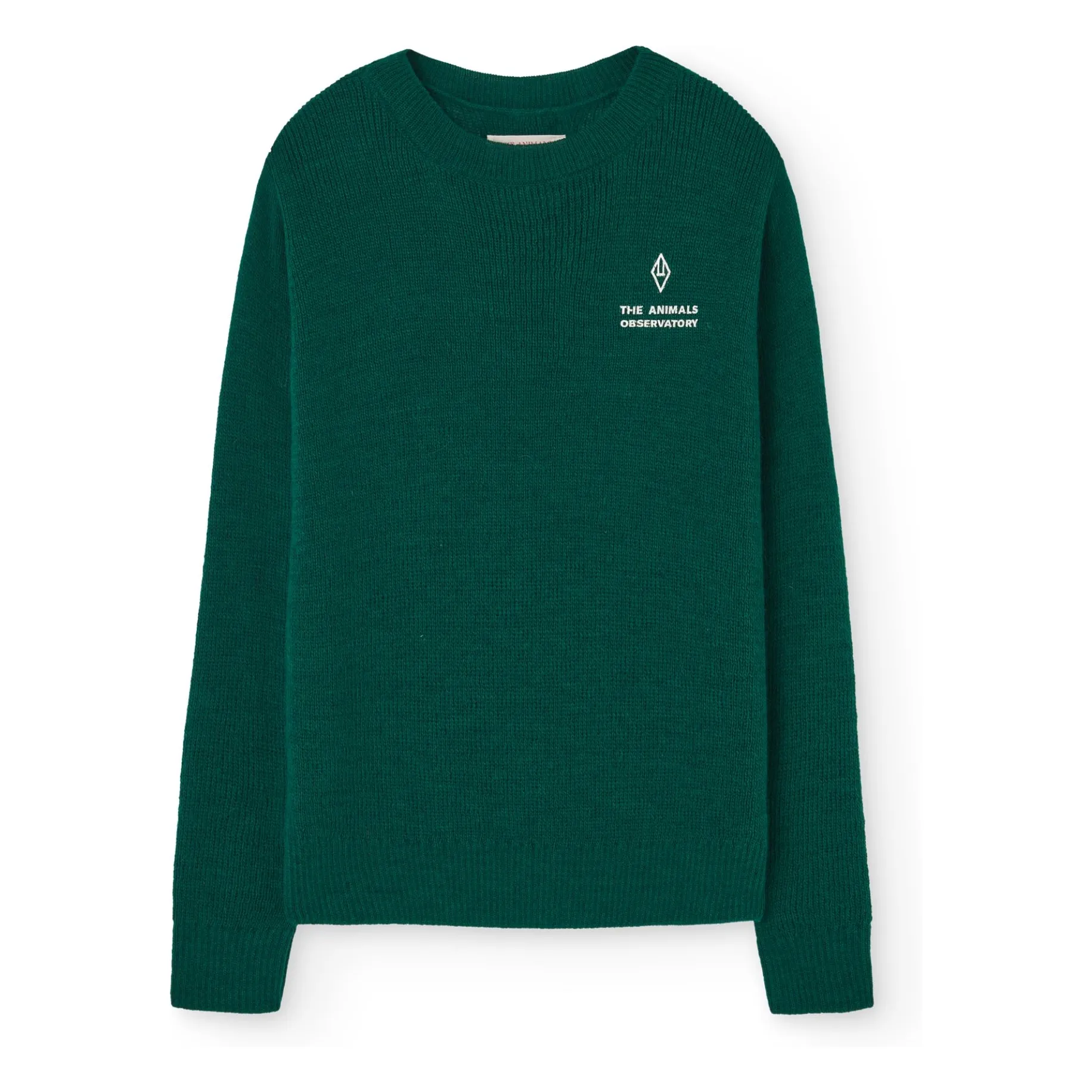 The Animals Observatory Chrome Green Bull Wool Sweater