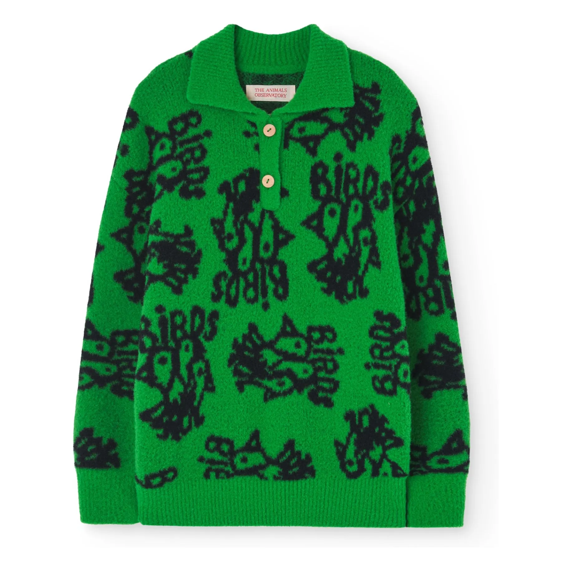 The Animals Observatory Green Raven Sweater