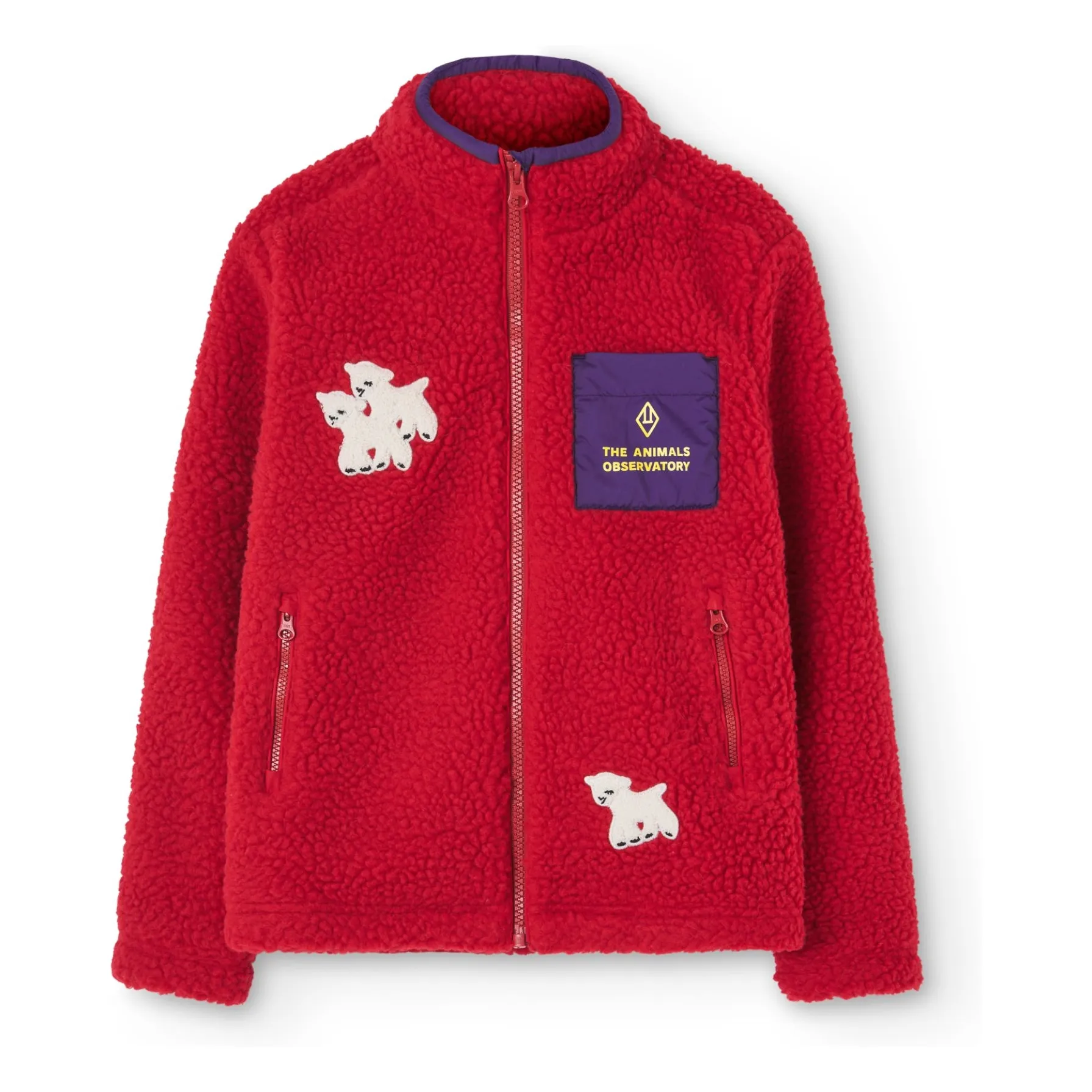 The Animals Observatory Red Sherpa Shrew Recycled Fiber Jacket