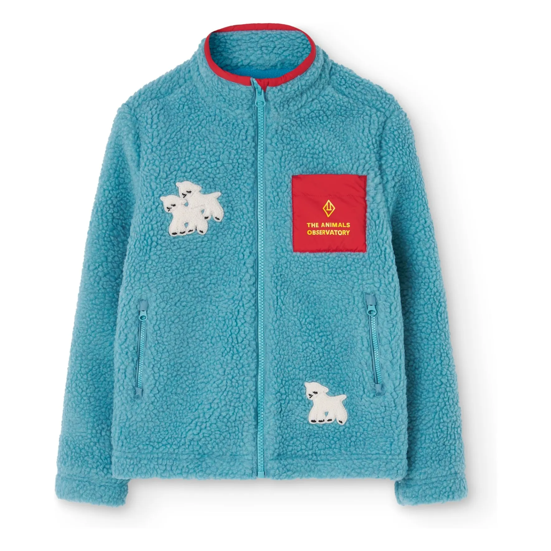 The Animals Observatory Light Blue Sherpa Shrew Recycled Fiber Jacket
