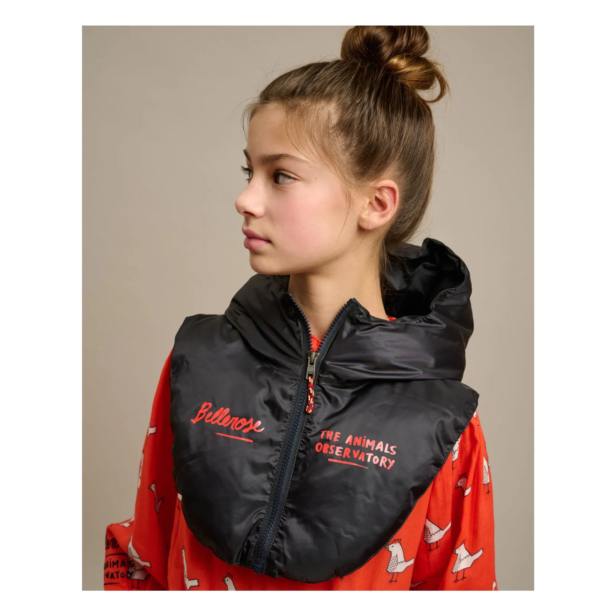 The Animals Observatory X Bellerose - Capuche Amovible Hocco | Bleu marine- Image produit n°2