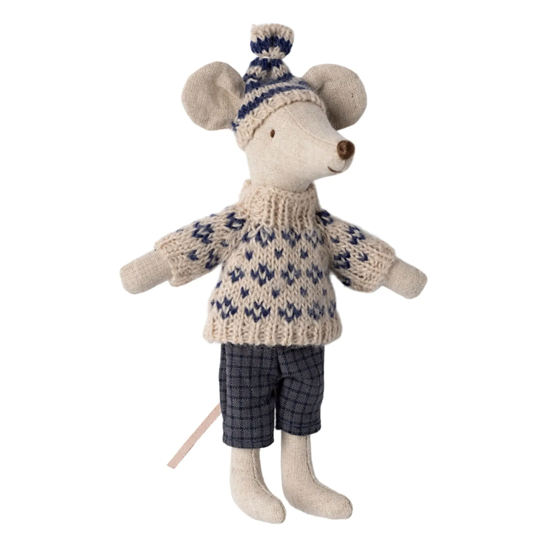 Papa souris et ses skis | Bleu marine- Image produit n°2