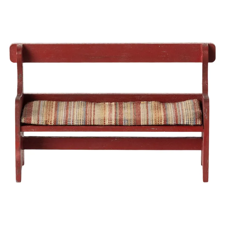 Banc vintage | Rouge- Image produit n°1