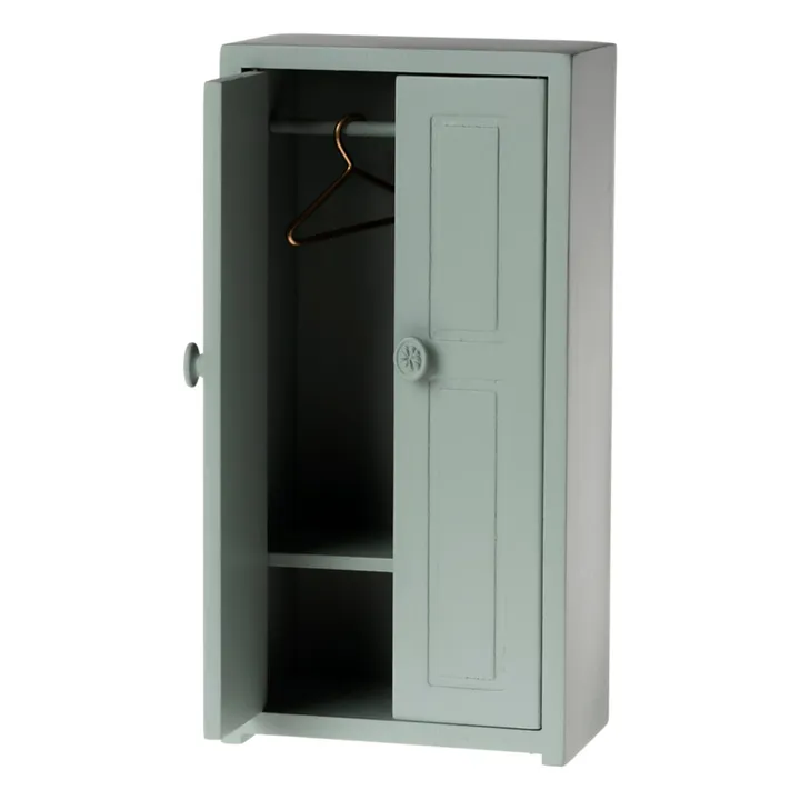 Armoire et ses cintres | Bleu gris- Image produit n°3