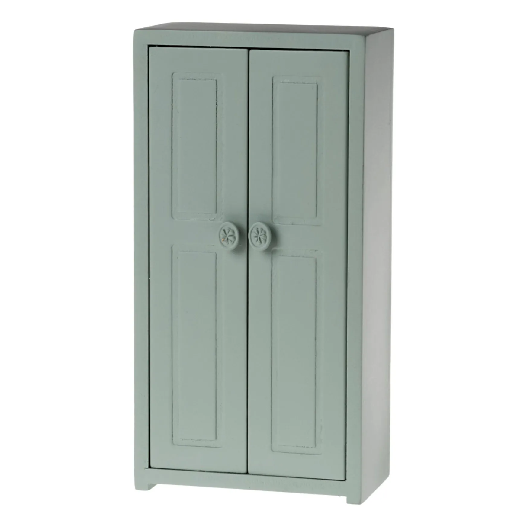 Maileg Grey Blue Wardrobe And Hangers