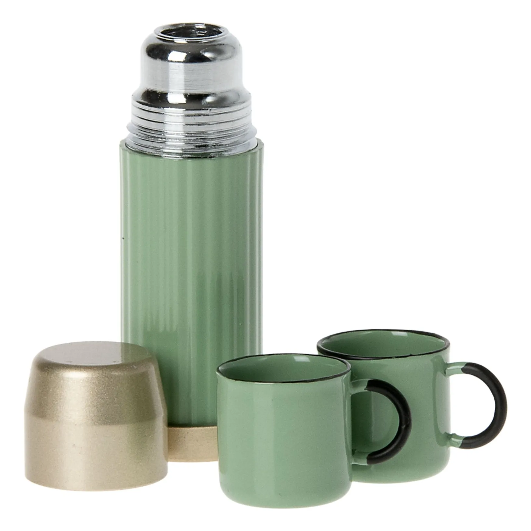 Maileg Mint Green Thermos Flask And Cups