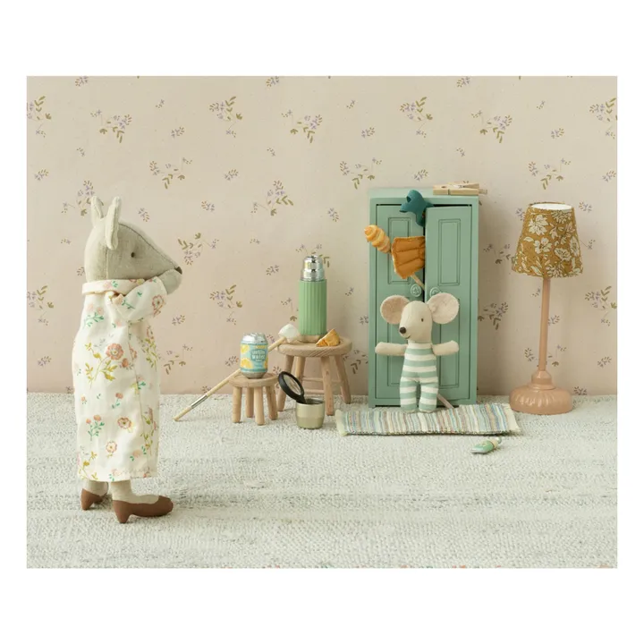 Armoire et ses cintres | Bleu gris- Image produit n°1