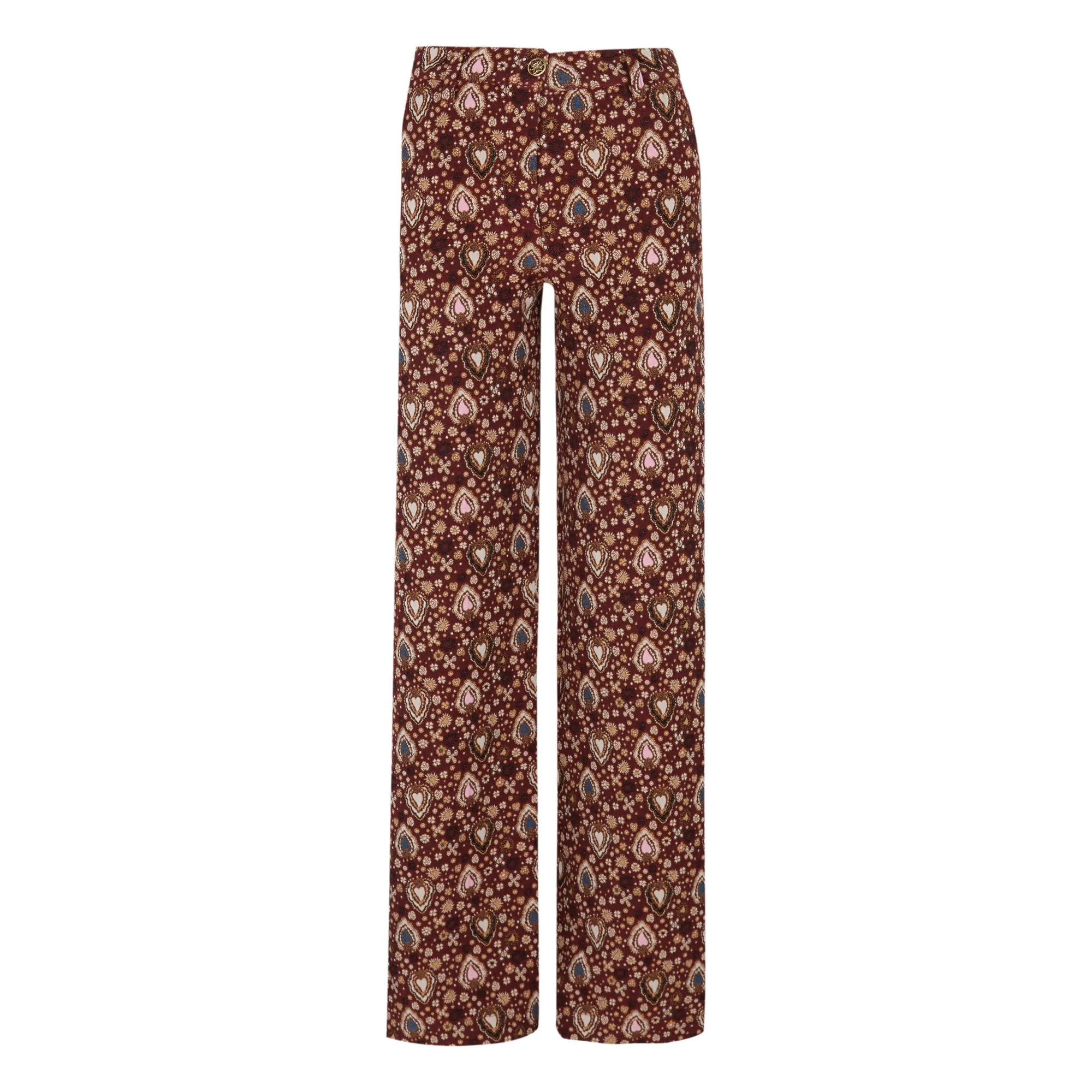 Josephine Brick Red Leopold Pants