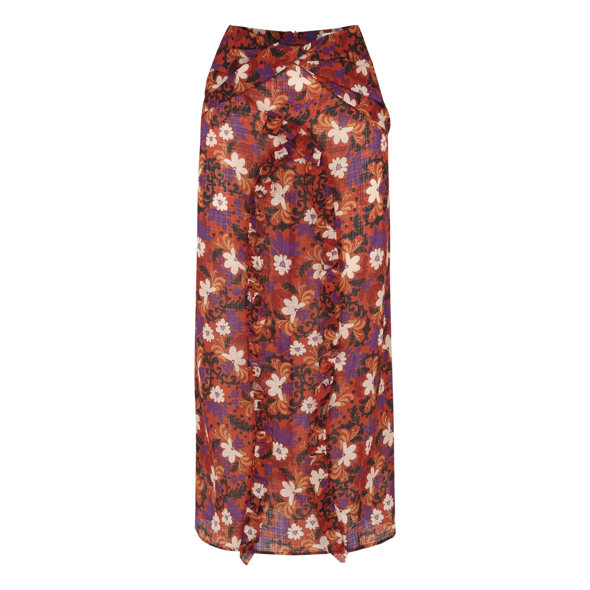 Josephine Brick Red Helga Skirt