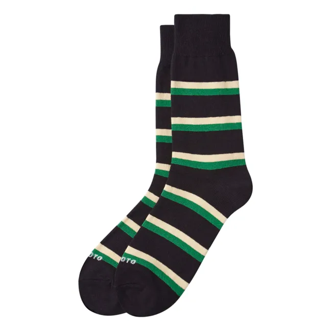 Rugby Stripes Socks | Black