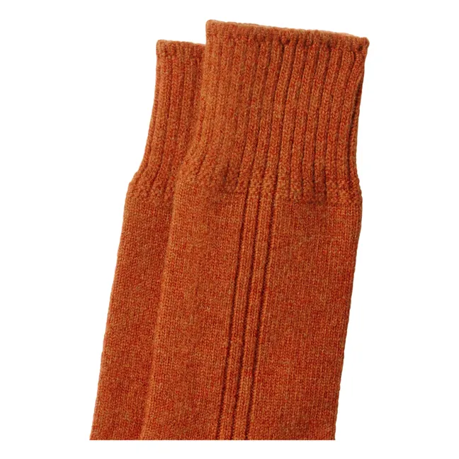 Merino wool socks | Brick red