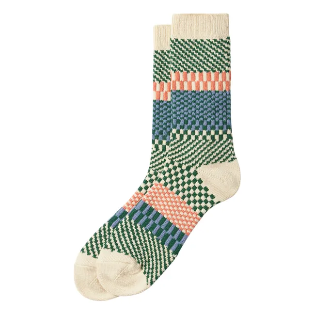 Check &amp; Step socks | Green
