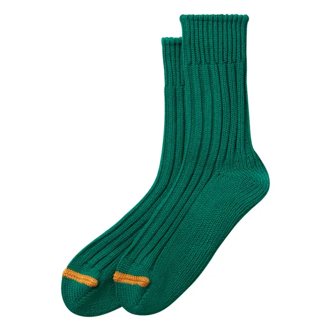 Chaussettes Chunky Côtelées | Vert