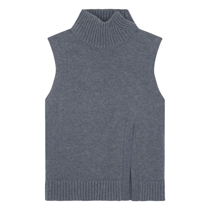 Maglione senza maniche in cashmere Manal | Grigio- Immagine del prodotto n°0