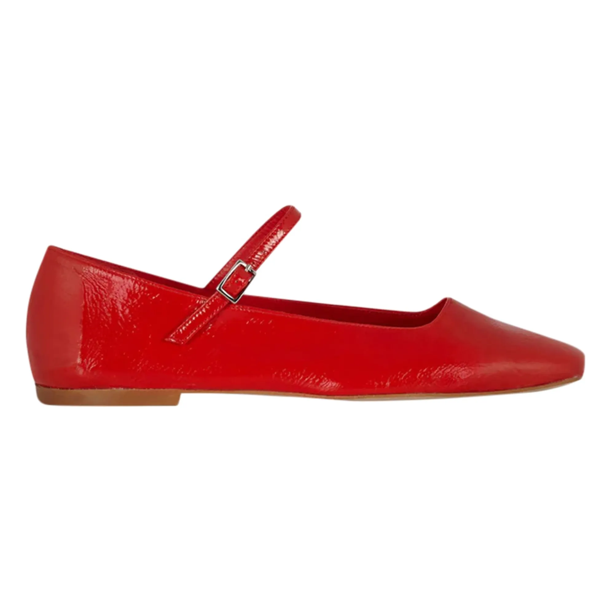 Augusta Red Julieta Patent Ballerinas