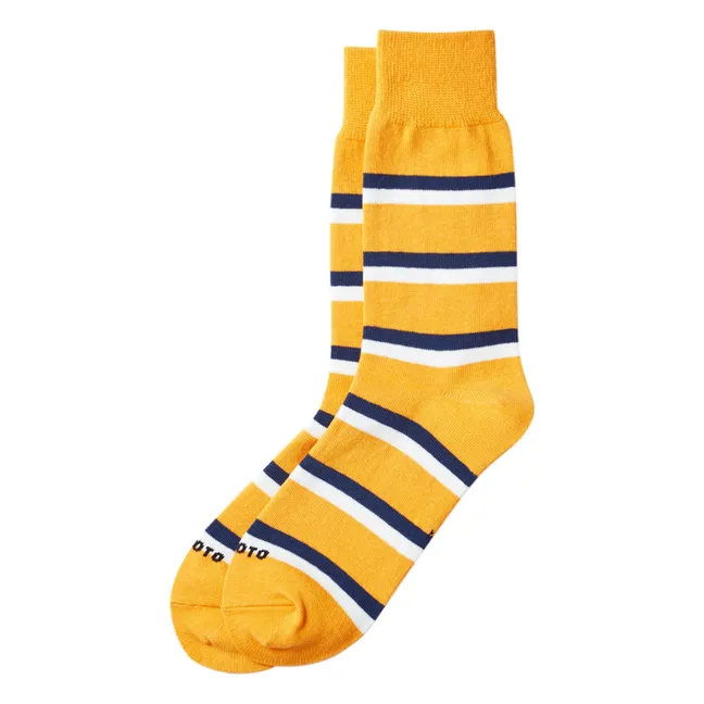 Rugby Stripes Socks | Yellow