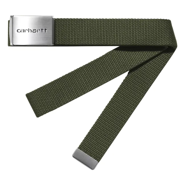 Gürtel Clip Chrom | Khaki