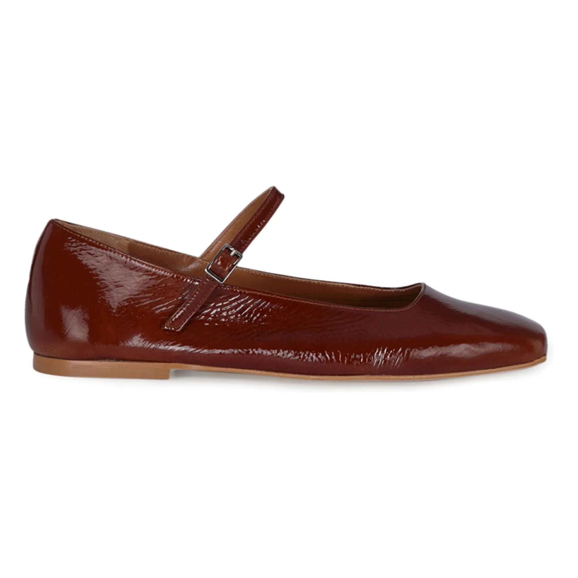 Augusta Brown Julieta Patent Ballerinas