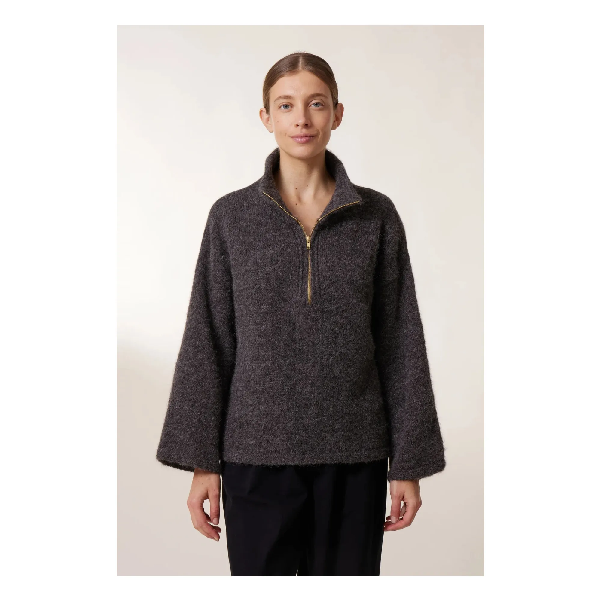 Leon & Harper Grey Marie Alpaga Sweater