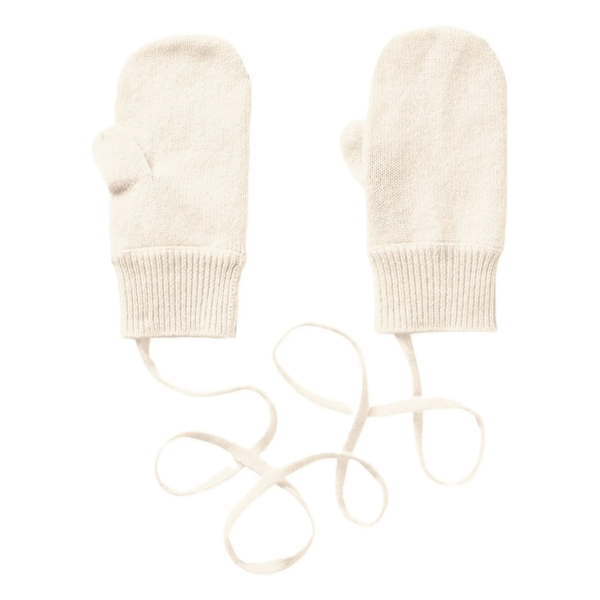 Bompard Ecru Cashmere Mittens