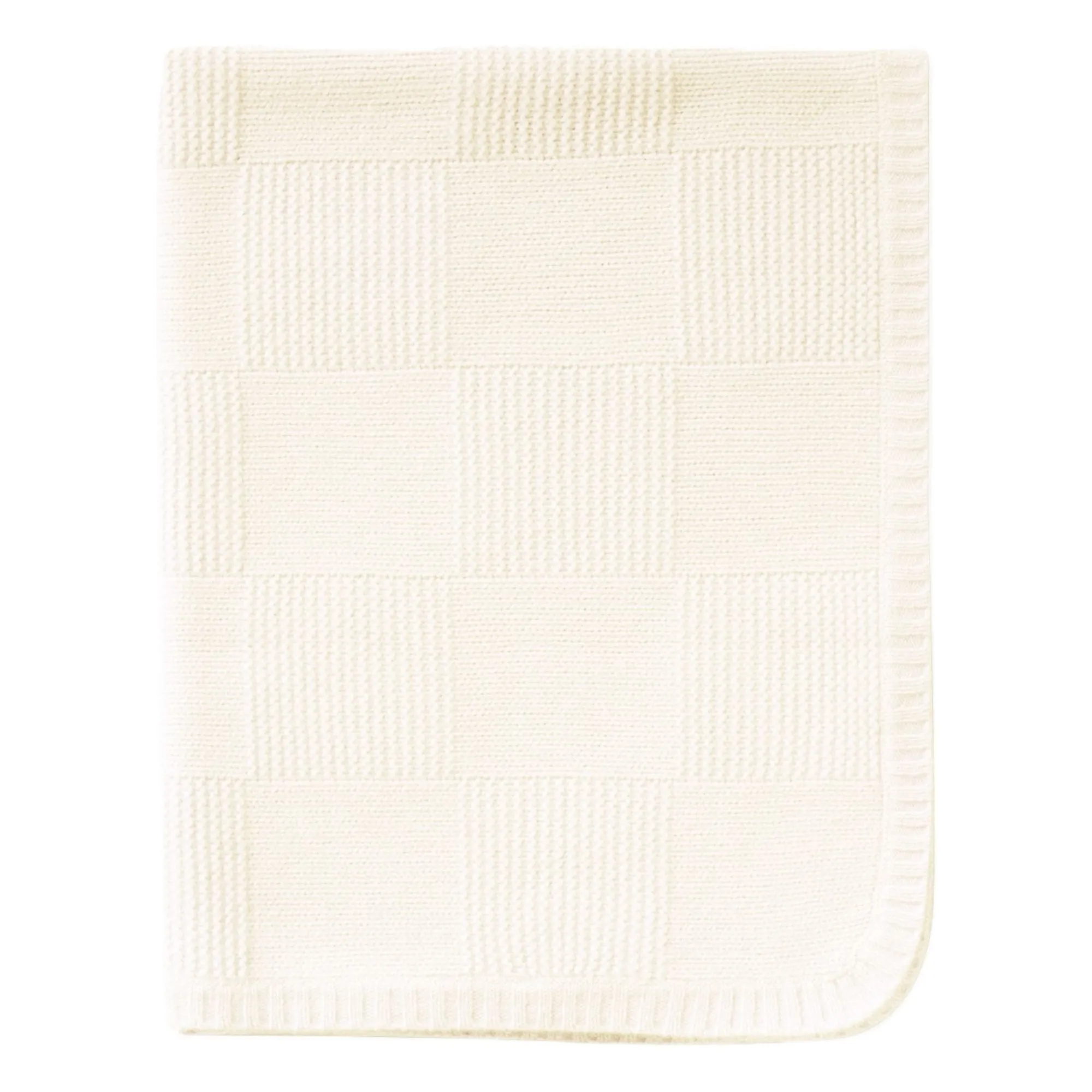 Bompard Ecru Cashmere Knitted Blanket