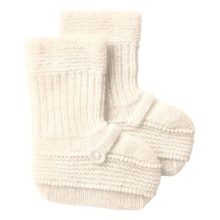Chaussons Cachemire | Ecru- Image produit n°0