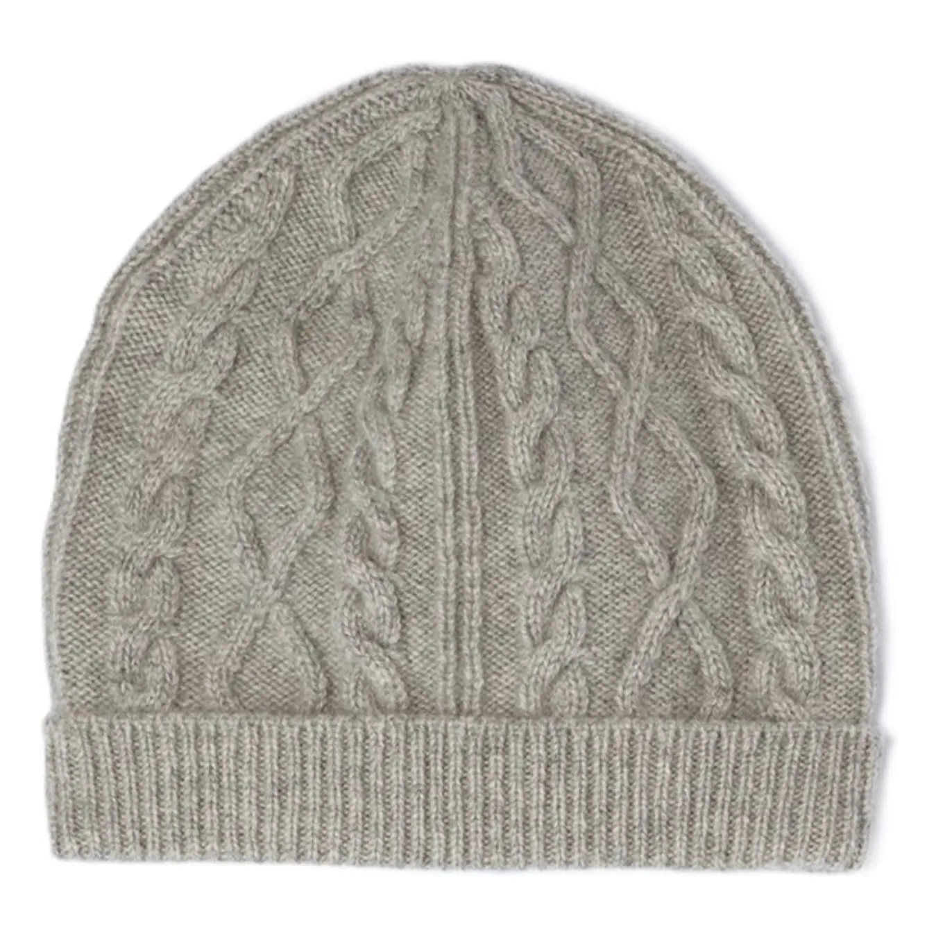 Bompard Unisex Infant Grey Cashmere Twisted Beanie