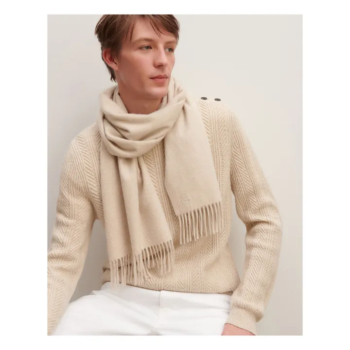 Classic EB Cashmere Scarf | Oats- Product image n°1